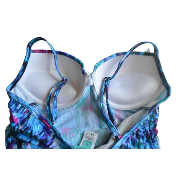 LOVE YOUR ASSETS BY SARA BLAKELY SPANX, Size Small, Tankini Top, Push Up, NWT - Picture 5 of 6